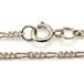  серебряная цепь серебряный аксессуары колье Figaro цепь c0014 размер :50cm