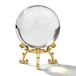 MerryNine Magic Crystal Ball 60mm белый кристалл шар Gold metal подставка имеется .. брать . ткань фэн-шуй товары интерьер класть предмет ( белый + Gold золотой 