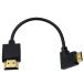 Duttek L знак type Mini HDMI изменение кабель,4K короткий . правый направление 90 раз Mini HDMI мужской to HDMI мужской кабель позолоченный терминал высокая скорость . отправка 