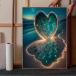  бриллиант искусство комплект Heart crystal изумруд песок . способ простой рукоделие модный начинающий DIY ручная работа декортивный элемент День почитания пожилых людей маленький подарок 