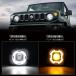 �W���j�[ JB64 JB74 LED�E�B���J�[�����v �f�B���C�g�@�\�t �E�B���J�[�|�W�V���� �A���o�[/�z���C�g 2�F�ؑ� �Ԍ��Ή� �������� ��t�ȒP �n�C�t����R��t �֘A�摜2
