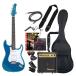 PhotoGenic электрогитара начинающий введение вход комплект ST модель ST-180/MBL металлик голубой [ мягкий чехол / защита /a