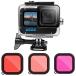 Kiowon GoPro 12 11 10 9 для дайвинг housing GoPro HERO12 HERO11 HERO10 HERO9 соответствует 5