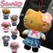  Sanrio эмблема сумка девушка 2 мягкая игрушка сумка брелок для ключа ремешок Hello Kitty My Melody черный mi