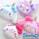  Sanrio лицо type катушка имеется мягкая игрушка чехол для пропуска декоративный элемент la чехол для проездного билета кошелек для мелочи . ячейка для монет Hello Kitty черный mi My Melody Cinnamoroll 