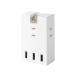  Elecom разветвитель USB розетка 15W AC×3 выход USB-A×3 прямой ..180 раз swing штекер . защита пыль предотвращение shutter есть 