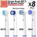  Brown Braun Oral B заменяемая щетка 8 шт. комплект сменный сменный щетка электрический зубная щетка электрический зубная щетка EB17 EB18 EB20 EB25 EB50 высокий clean щетка мульти- Basic 