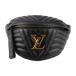  super-beauty goods Louis Vuitton new wave bam bag waist bag M53750 leather black body bag quilting [ genuine article guarantee ]