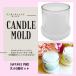  свеча type иен стойка фонарь mold поли ka+ силикон прозрачный пластик ароматическая свеча Корея свеча botanikaru свеча SW1892 большой маленький 2 шт. комплект 