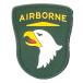  patch 0297 AIRBORNE PVC GRN