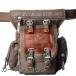  устройство сумка на ногу набедренная сумка воск хлопок хаки × Brown DEVICE Work AHH-17058