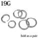  пара продажа нержавеющая сталь серьги 19G пара продажа стандартный обруч серьги / 19G серебряный простой 2 шт продажа обе уголок для металл аллергия соответствует мода серьги 