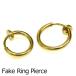 поддельный серьги-кольца / 1 шт продажа spring серьги Gold iya кафф ушные каффы серьги простой. .... уголок .. симпатичный симпатичный аксессуары 