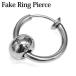 5mm бисер имеется поддельный серьги-кольца / 1 шт продажа spring серьги серебряный нержавеющая сталь .. только ушные каффы iya кафф серьги металл аллергия соответствует с одной стороны продажа 