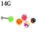  пирсинги 14G силикон Spy ключ мяч / 14 мера togetoge для замены custom catch детали симпатичный винт детали винт 5mm