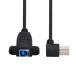 chenyang принтер кабель,USB 3.0 Type B мужской - женский 90 раз угол удлинение кабель panel крепление винт имеется принтер для жесткий диск 50cm