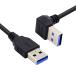 CY угол USB 3.0 A type мужской из прямой type 3.0 A type данные 5 Gbps кабель 90 раз сверху направление угол 40 cm