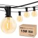  защита от дождя type LED -тактный фары со светящимися кольцами 15M 25 шт LED с лампочкой E12 застежка 2700K лампа цвет PC материалы повреждение . трудно объединенный возможность LED освещение закрытый / наружный освещение садовый светильник 