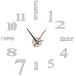  стена настенные часы настенные часы ручная работа DIY модный стена часы интерьер салон тихий звук wall часы настенный стикер цифра английский язык свободный произведение установка простой часть магазин оборудование орнамент простой 