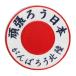  вышивка нашивка "солнечный круг" (..... Hokuriku ).... Япония земля . пострадавший район отвечающий . утюг склеивание наклейка Hokuriku 