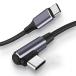 USB Type C кабель L знак 1M 100W/5A PD соответствует QC 4.0 внезапный скорость зарядка высокая скорость данные пересылка высокая прочность нейлон плетеный Type c to Type c модель C тип соответствует 