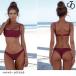  женский купальный костюм бикини одноцветный женщина простой дизайн S M L XL белый розовый бежевый чёрный wine red хаки модный простой дизайн 