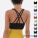  йога bla верх йога одежда tops внутренний задний Cross женский спортивный бюстгальтер йога blaU шея задний автомобиль n