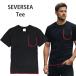  футболка мужской короткий рукав карман футболка модный простой casual летняя одежда черный SEVERSEA no244