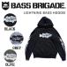  bus Brigade BASS BRIGADE LIGHTNING BASS HOODIE men's pull over fender -ti- outdoor fishing M/L/XL/XXL