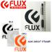 �t���b�N�X FLUX ICON DIECUT STICKER  ���S�J�b�e�B���O�X�e�b�J�[ 7.5cm�~10cm 3�J���[ �u���b�N �z���C�g �I�����W�y���K�i�z