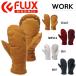 [FLUX] паяльный флюс WORK LEATHER GLOVE мужской женский рукавица перчатка snow перчатка рукавица сноуборд S-L 3 цвет [ стандартный товар ]