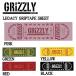  Grizzly GRIZZLY LEGACY GRIPTAPE SHEET лента для рукояток панель лента скейтборд SKATEBOARD Griptape стандартный товар 