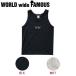  world широкий fei форель WORLD WIDE FAMOUS мужской женский майка безрукавка tops TEE S-XL 2 цвет MP TT
