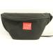 [ used ] BEAMS men's belt bag -- special order 1103Waist Pouch BEAMS x Manhattan Portage -- black black Logo 