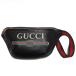 [GUCCI] Gucci сумка-пояс поясная сумка кожа черный Logo принт б/у 493869 сумка "body" сумка мужской ломбард 