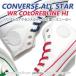 コンバース スニーカー レディース ハイカット CONVERSE ALL STAR WR COLOREDLINE HI ホワイト/ネイビー・ホワイト/グリーン・ホワイト/ピンク