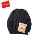 Hanes �w�C���Y T-SHIRTS KURO �N���[�l�b�N�����O�X���[�uT�V���c BLACK �u���b�N ��  (HM4-D202) ���[