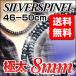 �V���o�[�X�s�l�� �l�b�N���X ���� 8mm ���� 46cm,47cm,48cm,49cm,50cm