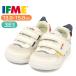 IFMEifmi- one ремень Basic спортивные туфли 20-6803 пинетки Kids ребенок обувь мужчина девочка спортивная обувь белый посещение детского сада посещение школы текстильная застёжка 3E широкий бесплатная доставка 