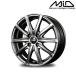MID ޥ륫ӥ ߥۥ1 桼ԡ EUROSPEED V25 13 4.5J inset+50 4H PCD100 ᥿å졼