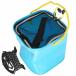  складной compact ведро 20cm[ держать рука шнур ] трос / сетка с чехлом вода .. синий blue рыбалка садоводство бак песок развлечение 