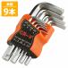 �k�^ �Z�p �����` �t���b�g �z���_�[�t 1.5mm/2/2.5/3/4/5/6/8/10mm 9�{�Z�b�g �V���[�g�^�C�v �z���[ �Z�p�_ 6�p �H��