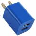  смартфон зарядное устройство AC адаптор USB порт 2.2.1A голубой iphone смартфон зарядка USB2 порт розетка коннектор 