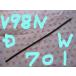 �ȥ西 �����å� NSP131 TOYOTA VITZ / �ȥ西��ӥ�ƥ��ѡ��� �ե���ȥ���ե����ȥ磻�ѡ���С� V98NDW701 8.6mm�� 700mm 1��