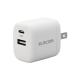  Elecom быстрое зарядное устройство Type-C USB PD соответствует 30W 2 порт (USB-C/USB-A) маленький размер легкий iPhone 16 15 iPa