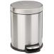  Basic мусорная корзина 5L(5 литров ) мягко закрывающийся тихий звук крышка имеется педаль имеется стальной матирующий нержавеющая сталь модный иен тубус форма круг 