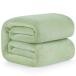 Hansleep одеяло одиночный зимний покрывало 100x140cm шалфей зеленый микроволокно мягко ощущение фланель ...