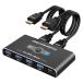 USB переключатель KVM переключатель HDMI 2 ввод 1 мощность 5Gbps USB3.0 переключатель персональный компьютер 2 шт. монитор 1 шт. переключатель 1 шт.. принтер .2