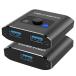 USB переключатель USB3.0 интерактивный Hxwlo USB переключатель контейнер 2 ввод 1 мощность /1 ввод 2 мощность PC2 шт. для 1 шт.. принтер .2 шт.. персональный компьютер .