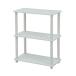  гора .(YAMAZEN) подставка открытый полка ширина 60× глубина 30× высота 77cm 3 уровень угол . круг . сборка простой белый SR-3(WH/WH)
